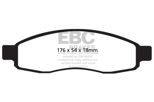 EBC 04-05 Infiniti QX56 5.6 Yellowstuff Front Brake Pads