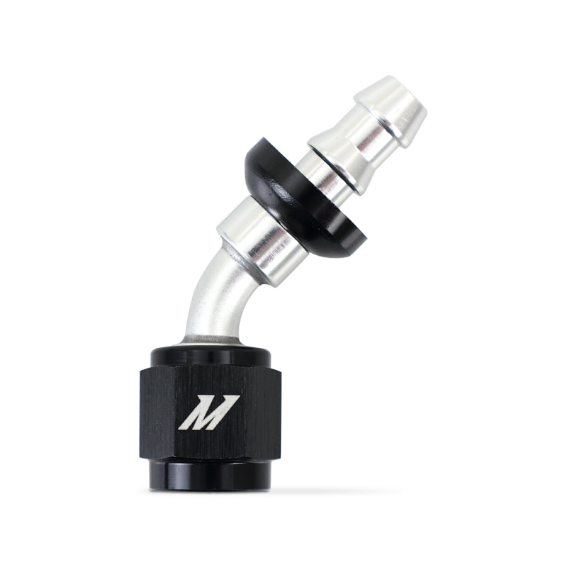 Load image into Gallery viewer, Mishimoto 45 Degree Push Lock Fitting - 4AN
