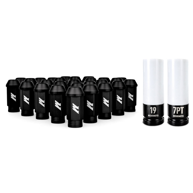 Load image into Gallery viewer, Mishimoto Aluminum Locking Lug Nuts M12x1.5 27pc Set Black
