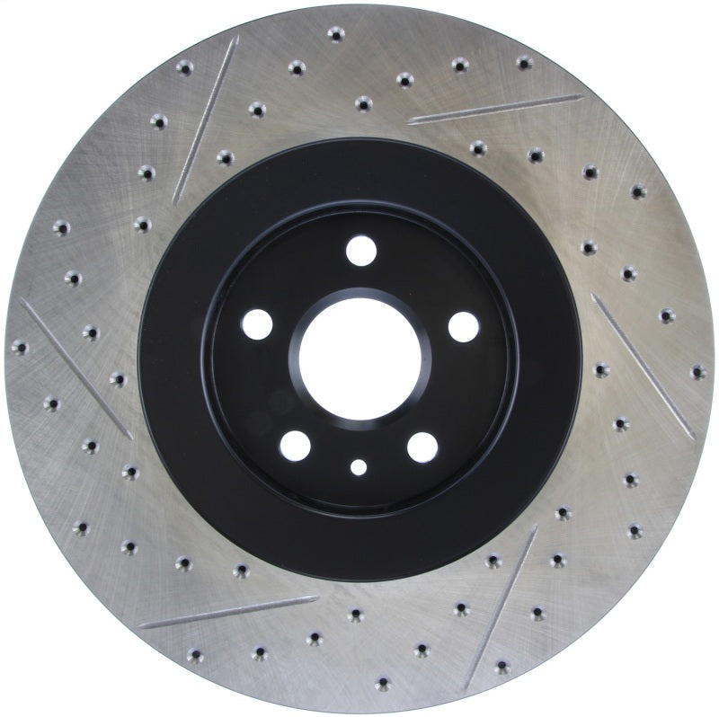 Load image into Gallery viewer, StopTech Drilled &amp; Slotted Left Sport Brake Rotor for 2009 Cadillac CTS-V
