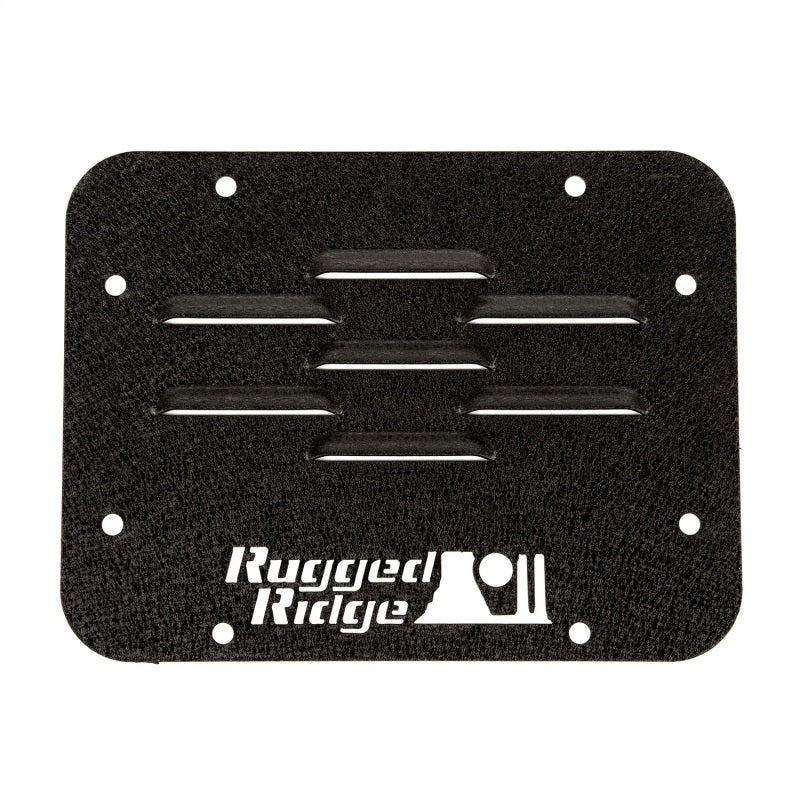 Load image into Gallery viewer, Rugged Ridge Tire Carrier Delete Plate 07-18 Jeep Wrangler JK
