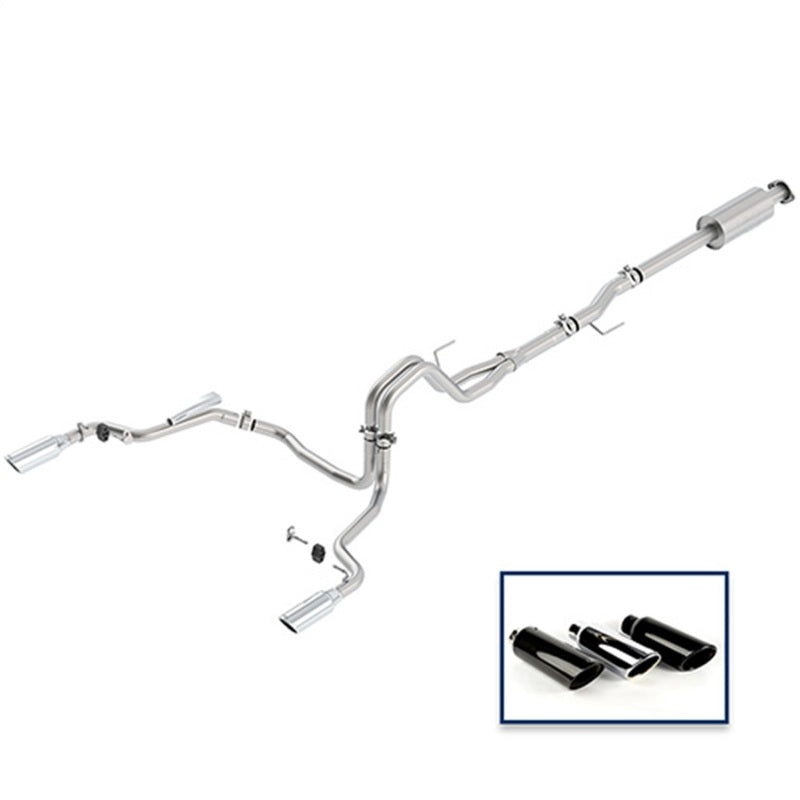 Load image into Gallery viewer, Ford Racing 15-18 F-150 5.0L Cat-Back Extreme Exhaust System Rear Exit w/ Chrome Tips
