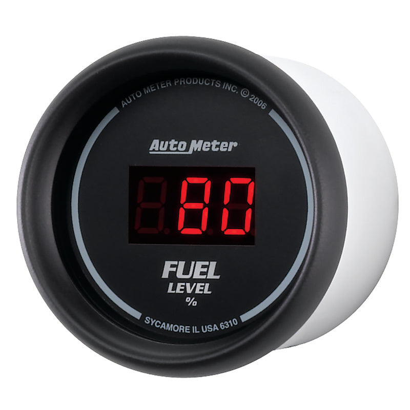 Load image into Gallery viewer, Autometer 52mm Black Digital Programmable Empty-Full Fuel Level Gauge
