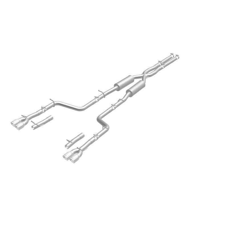 Load image into Gallery viewer, MagnaFlow Cat-Back, SS, 2.5in, Quad Split Rear 3.5in Tip 2015 Dodge Challenger 3.6L V6
