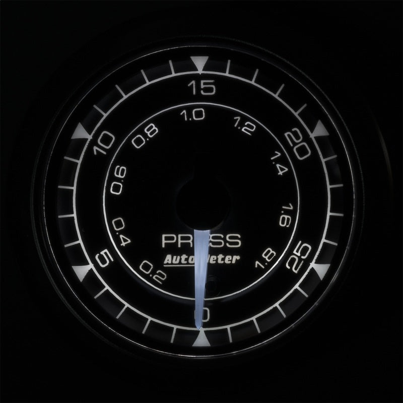 Load image into Gallery viewer, Autometer Chrono 2-1/16in 30PSI Pressure Gauge
