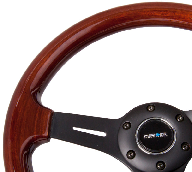 Load image into Gallery viewer, NRG Classic Wood Grain Steering Wheel (330mm) Wood Grain w/Matte Black 3-Spoke Center
