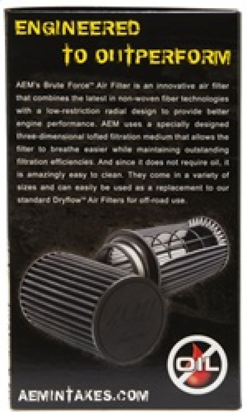 Load image into Gallery viewer, AEM 3.5 in x 9 in Dryflow Conical Air Filter
