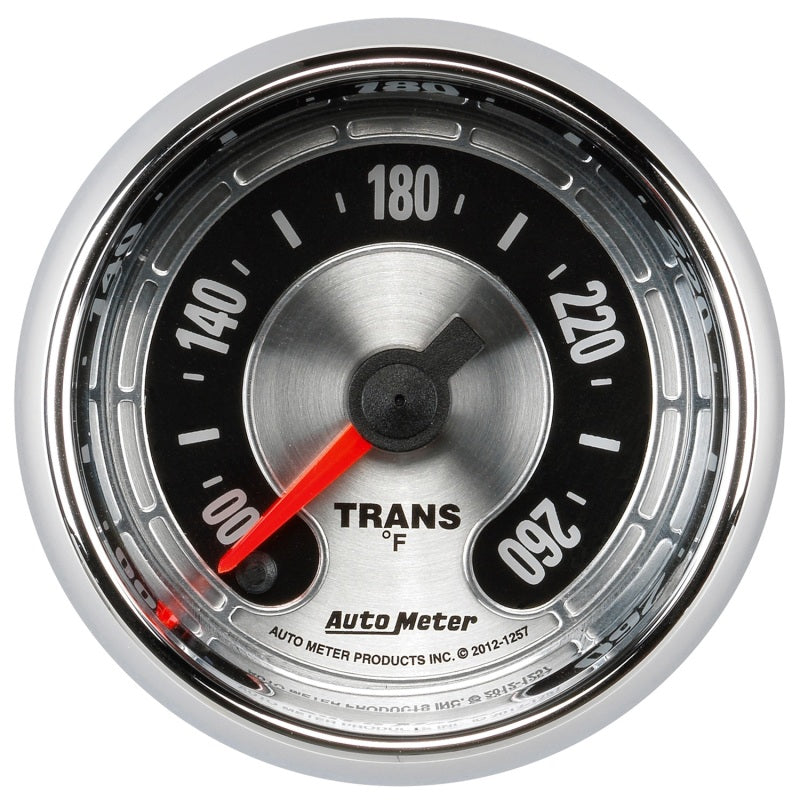 Load image into Gallery viewer, Autometer American Muscle 52mm Full Sweep Electric 100-260 Deg F Transmission Temperature Gauge
