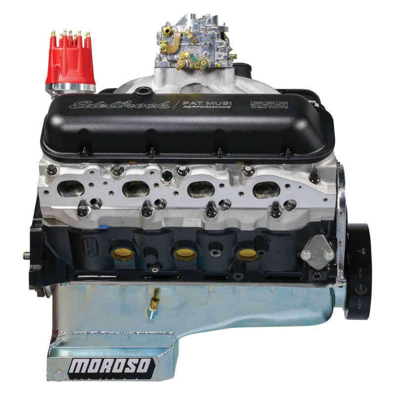 Load image into Gallery viewer, Edelbrock Crate Engine Edelbrock/Pat Musi 555 RPM XT BBC 675 HP Stock Exhaust Port Location

