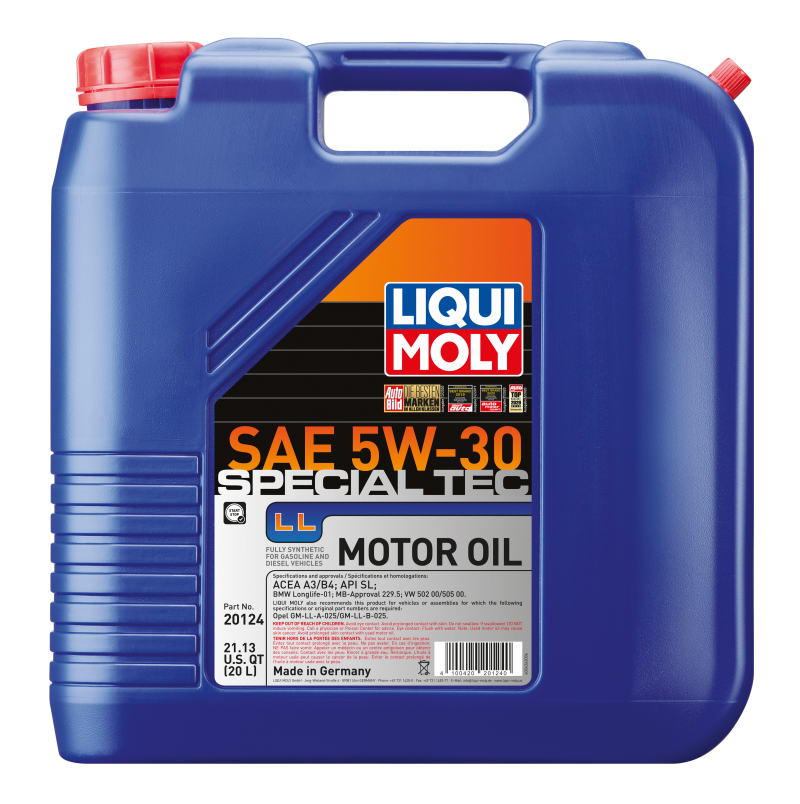 Load image into Gallery viewer, LIQUI MOLY 20L Special Tec LL Motor Oil SAE 5W30

