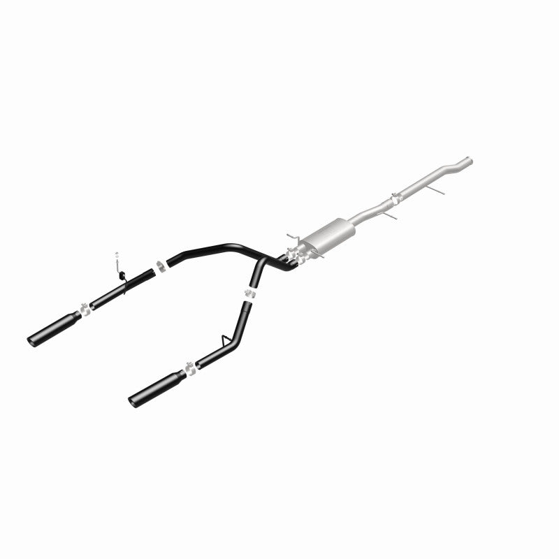 Load image into Gallery viewer, MagnaFlow SYS Cat-Back 3.5in Black Dual Split Rear Tips 10-13 Chevy Silverado / GMC Sierra 5.3L
