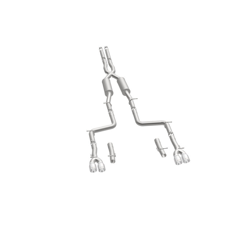 Load image into Gallery viewer, MagnaFlow Cat-Back, SS, 2.5in, Quad Split Rear 3.5in Tip 2015 Dodge Challenger 3.6L V6
