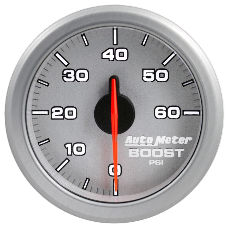 Load image into Gallery viewer, Autometer Airdrive 2-1/6in Boost Gauge 0-60 PSI - Silver
