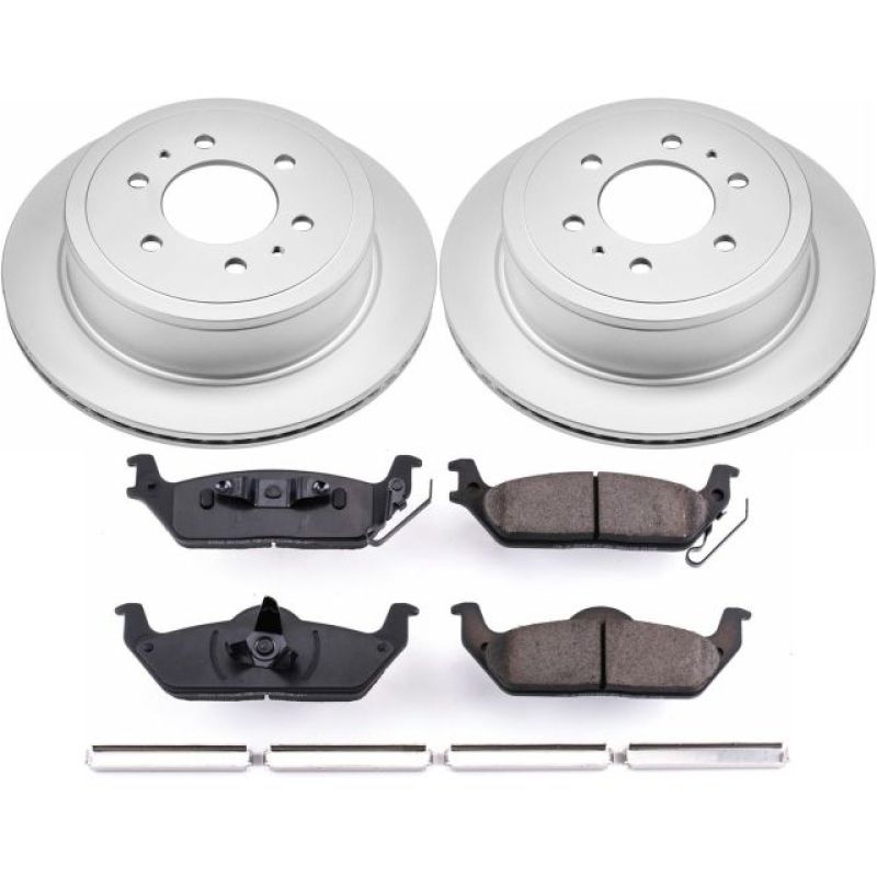 Load image into Gallery viewer, Power Stop 04-11 Ford F-150 Rear Z17 Evolution Geomet Coated Brake Kit
