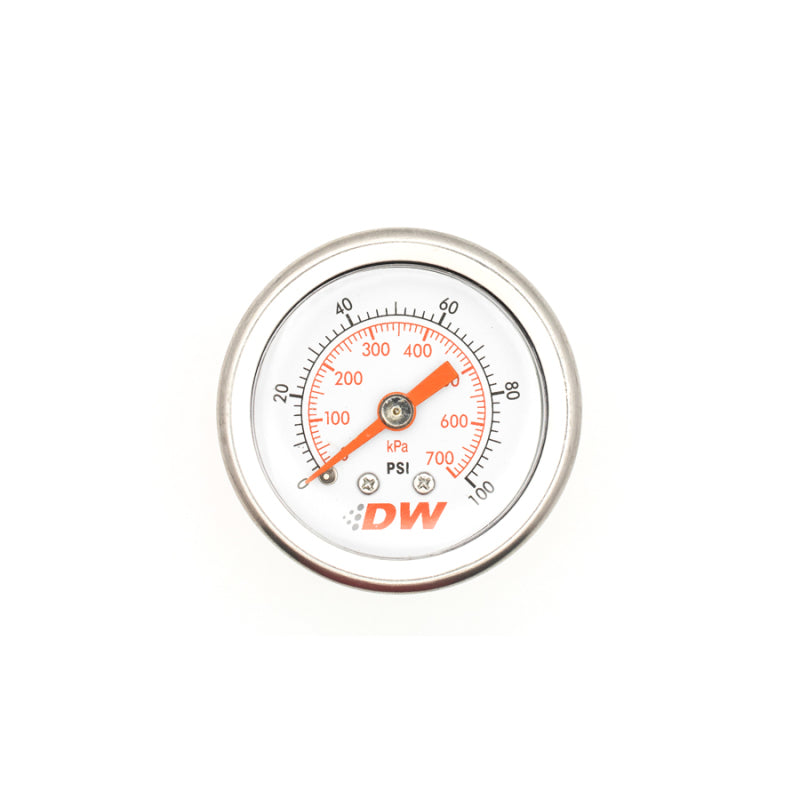 Load image into Gallery viewer, DeatschWerks 0-100 PSI 1/8in NPT Mechanical Fuel Pressure Gauge
