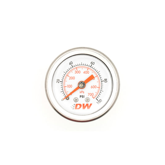 DeatschWerks 0-100 PSI 1/8in NPT Mechanical Fuel Pressure Gauge