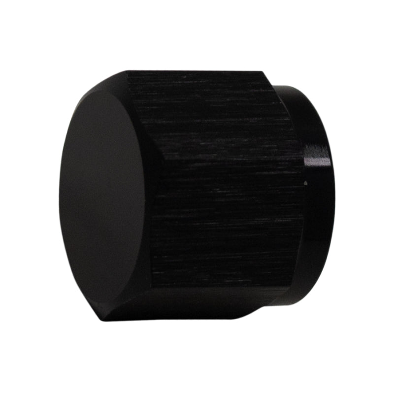 Load image into Gallery viewer, DeatschWerks 6AN Female Flare Cap - Anodized Matte Black
