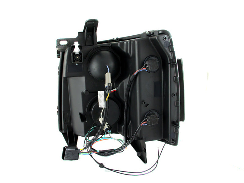 Load image into Gallery viewer, ANZO 2007-2013 Chevrolet Silverado 1500 Projector Headlights w/ Halo Black
