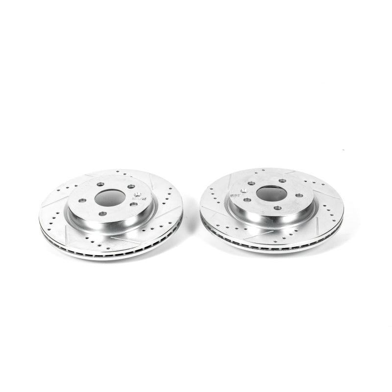 Load image into Gallery viewer, Power Stop 2010 Buick Allure Rear Evolution Drilled &amp; Slotted Rotors - Pair
