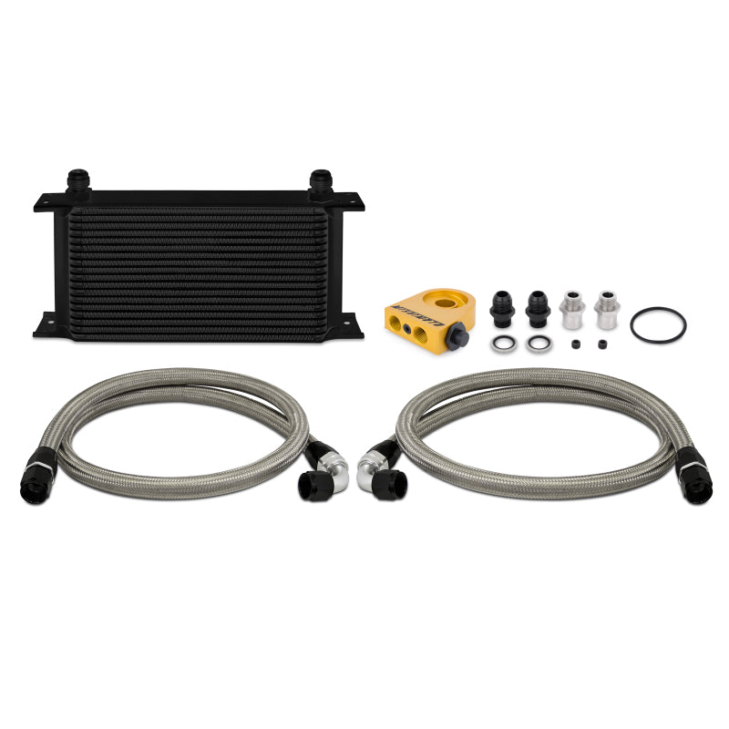 Load image into Gallery viewer, Mishimoto Universal 19 Row Thermostatic Oil Cooler Kit - Black
