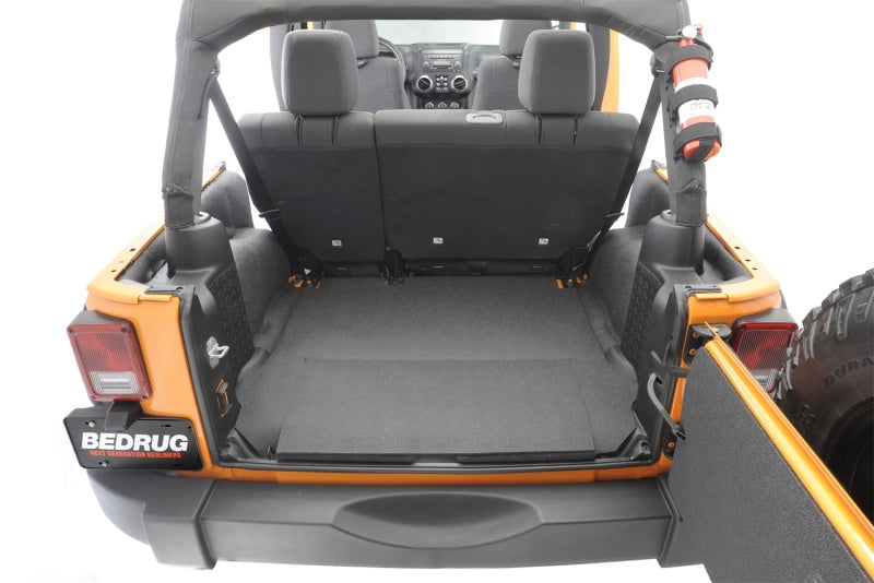 Load image into Gallery viewer, BedRug 07-10 Jeep JK Unlimited 4Dr Rear 5pc BedTred Cargo Kit (Incl Tailgate &amp; Tub Liner)
