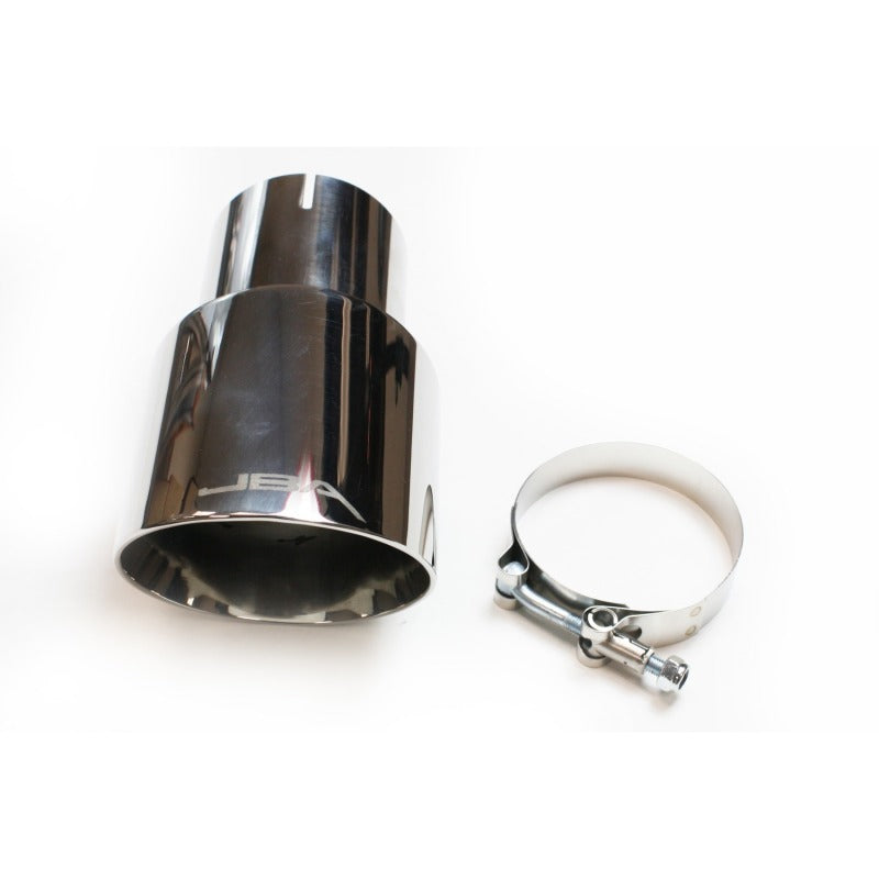 Load image into Gallery viewer, JBA 3in x 4in x 7-1/4in Double Wall Polished Chrome Tip - Clamp On
