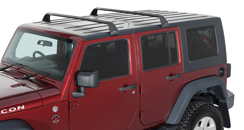 Load image into Gallery viewer, Rhino-Rack 07-22 Jeep Wrangler JK/JL 4 Door Hard Top Vortex SG 2 Bar Roof Rack - Black
