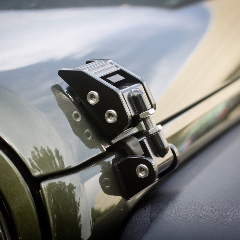 Load image into Gallery viewer, Rugged Ridge 07-18 Jeep Wrangler JK Black Hood Catches
