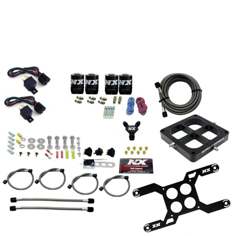 Load image into Gallery viewer, Nitrous Express Dominator Dual Stage Billit Crossbar Nitrous Kit (50-300 &amp; 100-500HP) w/o Bottle
