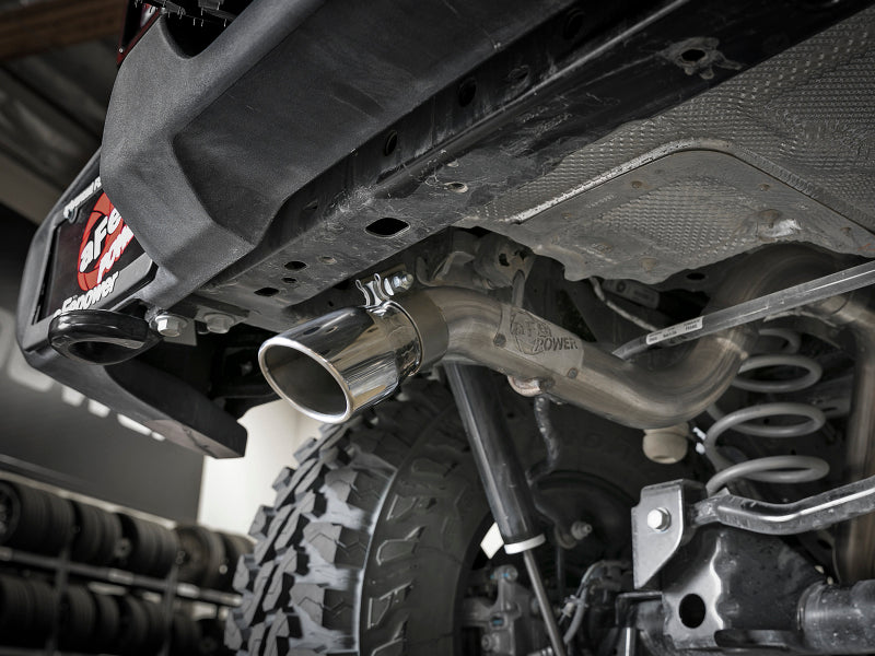Load image into Gallery viewer, aFe MACH Force-Xp 2.5in 409SS Axle-Back Hi-Tuck Exh Sys w/ Pol Tip 18-20 Jeep Wrangler (JL) V6 3.6L
