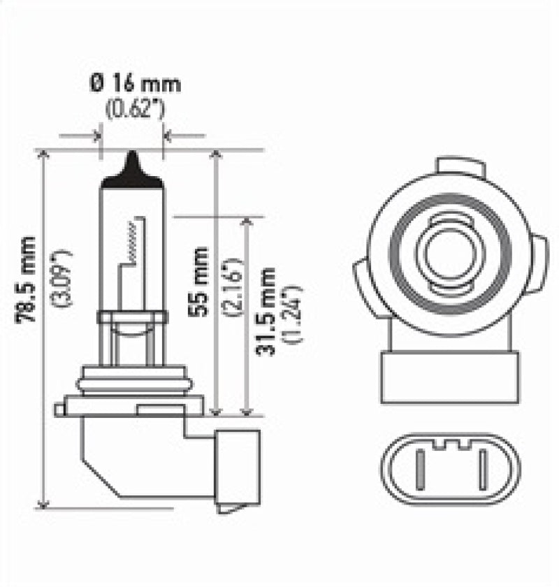 Load image into Gallery viewer, Hella Bulb H10/9145 12V 45W Py20D T4 Sb
