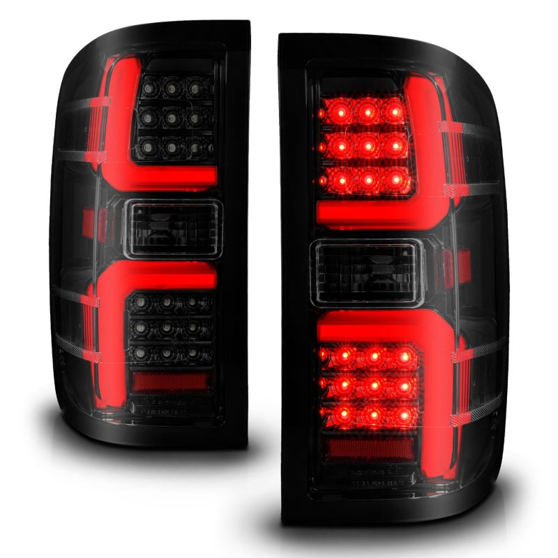 Load image into Gallery viewer, ANZO 15-19 Chevrolet Silverado 2500 HD/3500 HD LED Taillight w/ Sequential Black Housing/Smoke Lens
