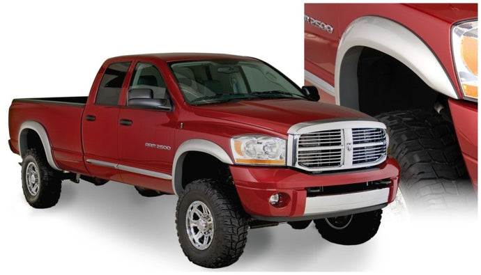 Bushwacker 06-08 Dodge Ram 1500 Fleetside Extend-A-Fender Style Flares 4pc 97.9/98.3in Bed - Black