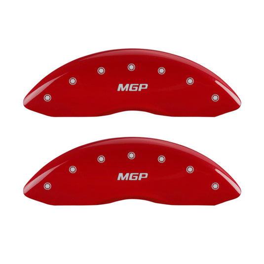 MGP 4 Caliper Covers Engraved Front & Rear MGP Yellow finish black ch