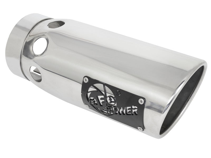 Load image into Gallery viewer, aFe Large Bore-HD 5 IN 409 SS DPF-Back Exhaust System w/Polished Tip 20-23 GM Truck V8-6.6L
