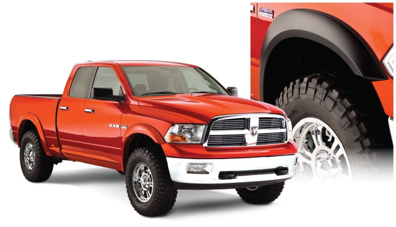 Load image into Gallery viewer, Bushwacker 10-18 Ram 1500 Fleetside Extend-A-Fender Style Flares 4pc 67.4/76.3/96.3in Bed - Black
