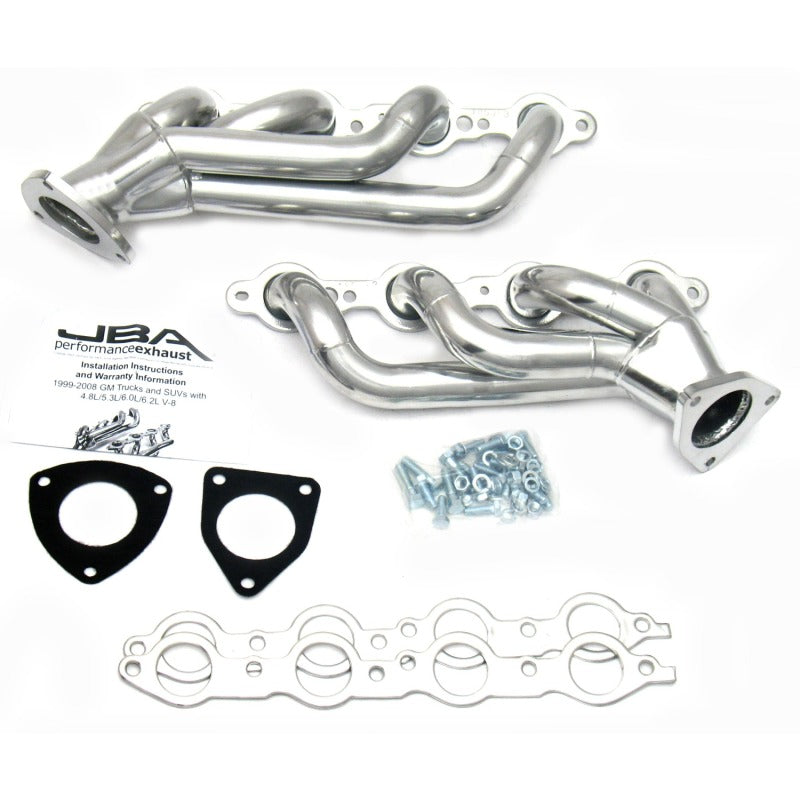 Load image into Gallery viewer, JBA 03-06 GM Truck 6.0L LS w/o EGR 1-5/8in Primary Silver Ctd Cat4Ward Header
