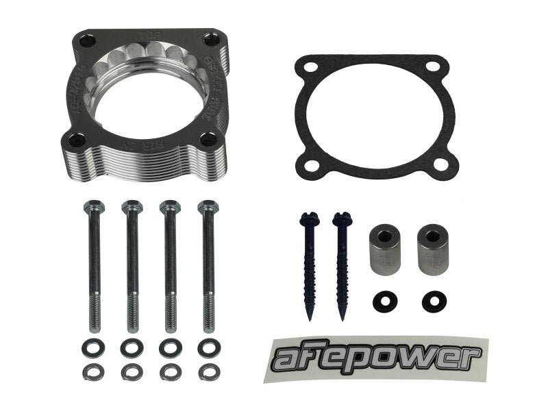 Load image into Gallery viewer, aFe 07-12 Dodge 1500 / 07-12 Dodge Dakota V6 3.7L Silver Bullet Throttle Body Spacer - Silver
