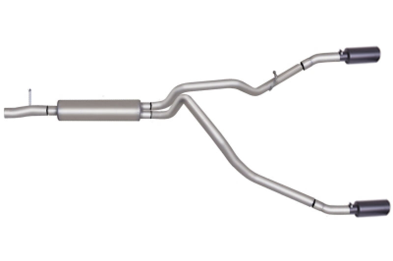 Load image into Gallery viewer, Gibson 17-18 Ford F-250 Super Duty Lariat 6.2L 2.5in Cat-Back Dual Split Exhaust - Black Elite
