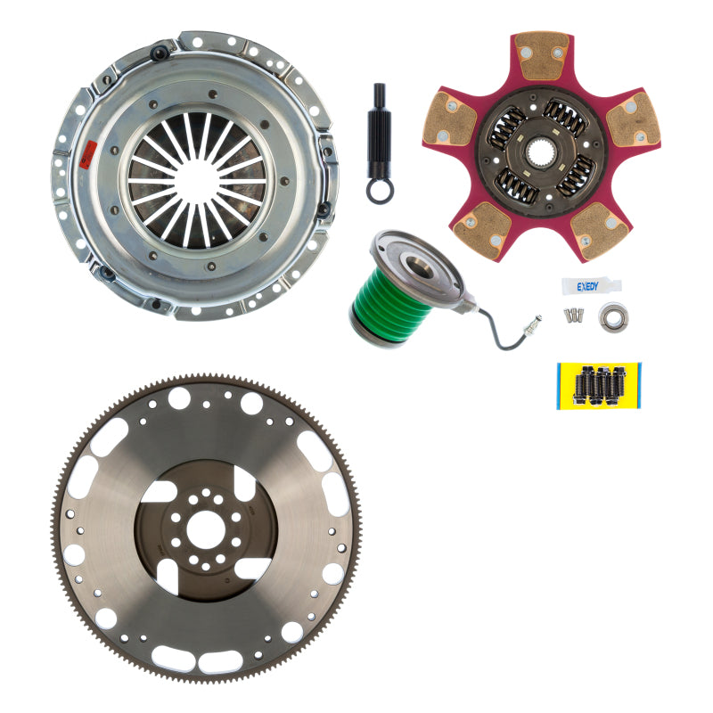 Load image into Gallery viewer, Exedy 05-16 Ford Mustang w/Trans Upgrade 26 Spline 8 Bolt Flg Stage 2 Cerametallic Clutch Kit w/FW
