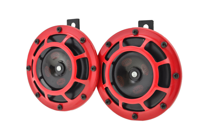Load image into Gallery viewer, Hella Supertone Horn Kit 12V 300/500HZ Red (003399803 = 003399801)
