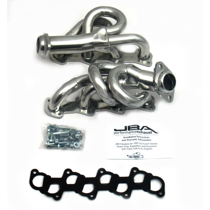 Load image into Gallery viewer, JBA 97-03 Ford F-150 4.6L 2V 1-1/2in Primary Silver Ctd Cat4Ward Header
