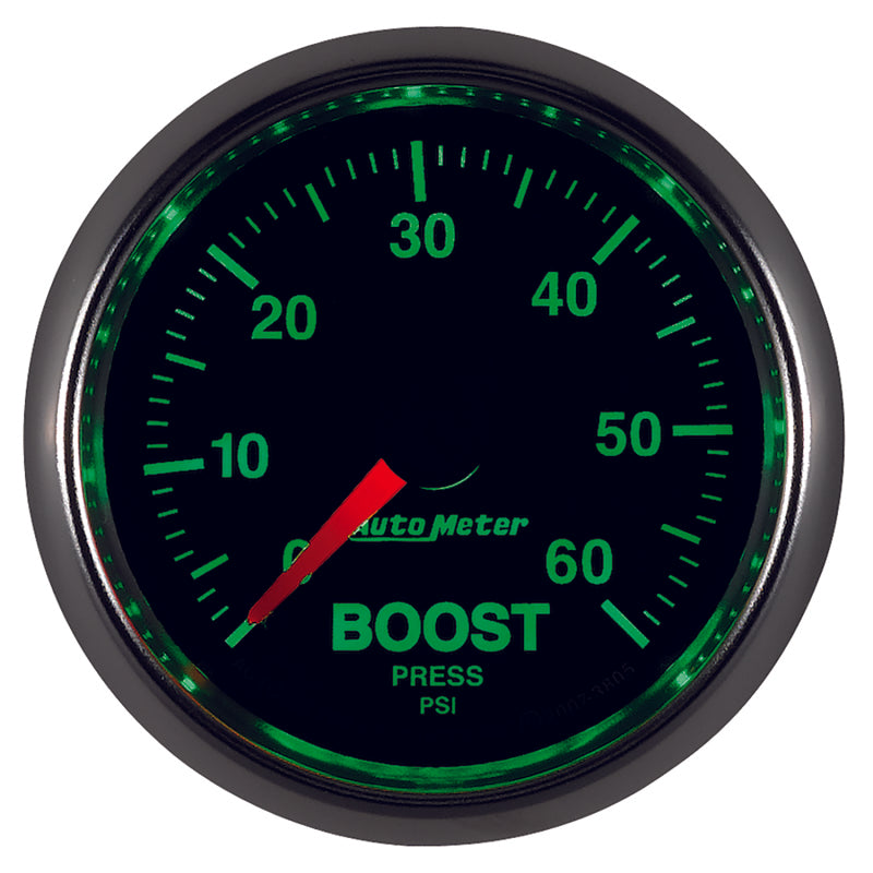 Load image into Gallery viewer, Autometer GS 52mm 0-60 psi Mechanical Boost Gauge
