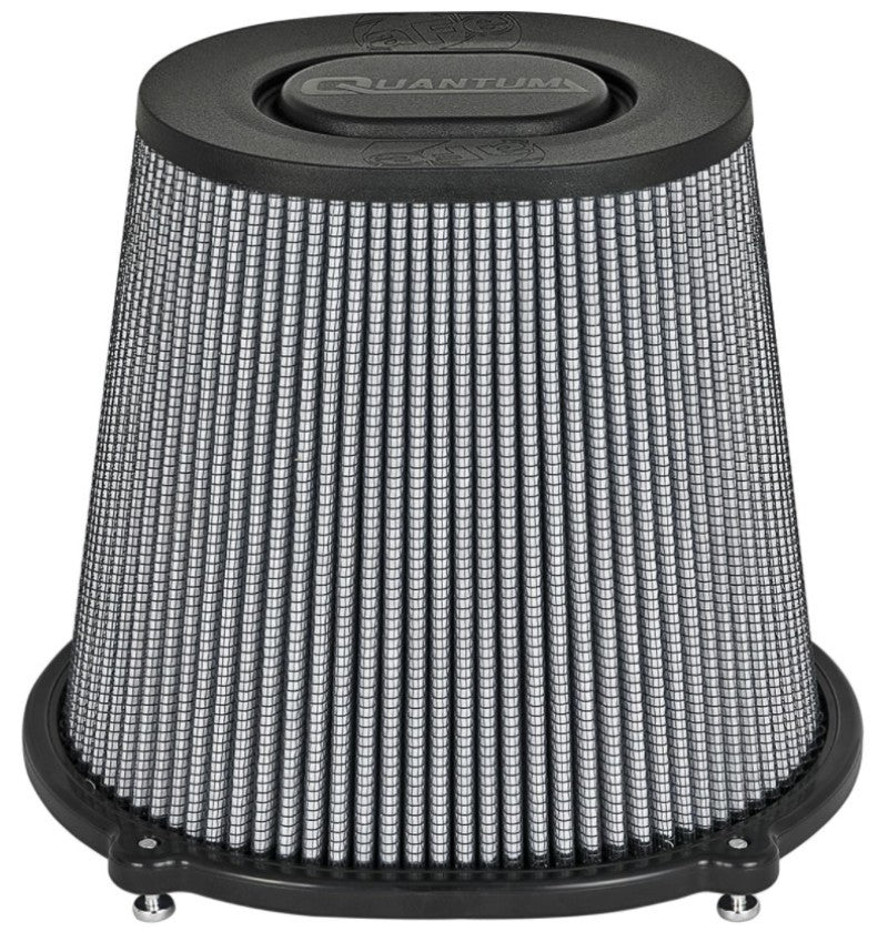Load image into Gallery viewer, aFe Quantum Intake Pro DRY S Universal Air Filter F-5in. / B-(10x8.75) / T-(6.75x0.5) / H-8in.

