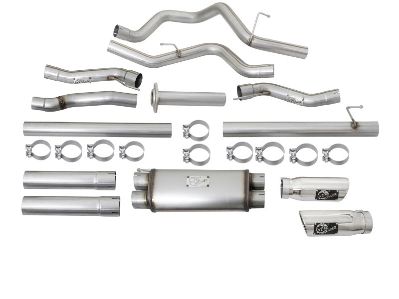 Load image into Gallery viewer, aFe MACHForce XP Exhaust Cat-Back SS-409 2017 Ford F-150 Raptor V6-3.5L (tt) w/ Polished Tips
