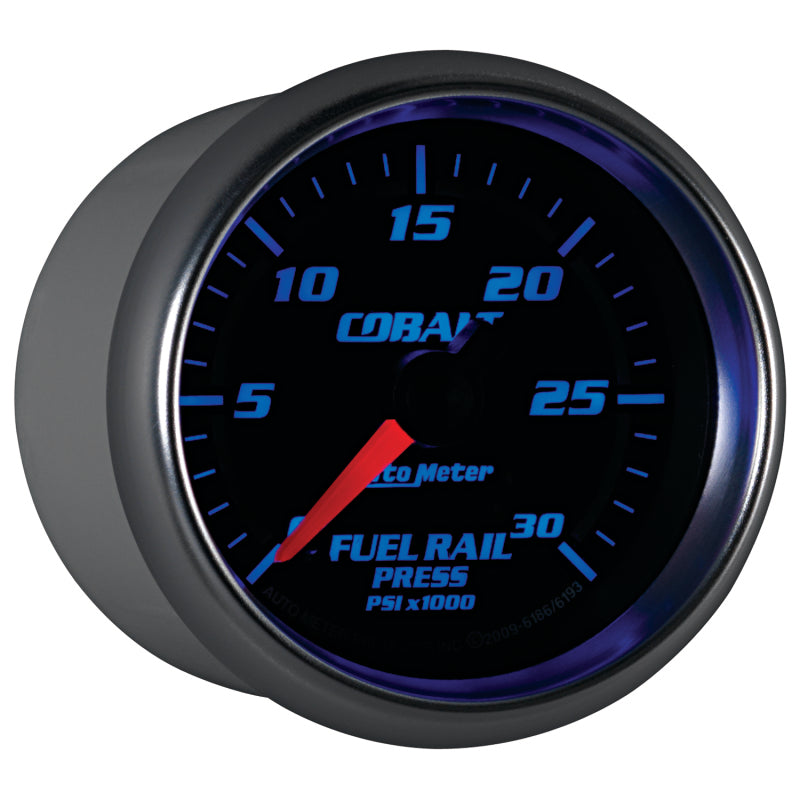 Load image into Gallery viewer, Autometer Cobalt 52mm 0-30,000 PSI F/S Electronic Diesel Fuel Rail Pressure Gauge (Cummins 5.9L)
