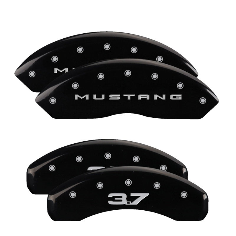 Load image into Gallery viewer, MGP Rear set 2 Caliper Covers Engraved Rear Tiffany Snake Yellow finish black ch
