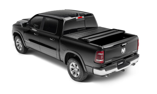 Lund 02-17 Dodge Ram 1500 (8ft. BedExcl. Beds w/Rambox) Genesis Tri-Fold Tonneau Cover - Black