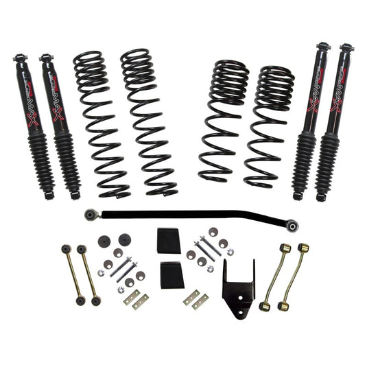 Skyjacker 2020 Jeep JL 4WD Rub Diesel 3.5-4in Dual Rate Long Travel Sus Lift Kit w/Blk Max Shocks