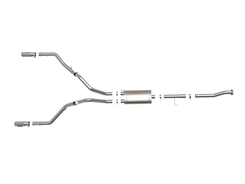 Load image into Gallery viewer, aFe Vulcan Series 3in 304SS Cat-Back w/ Polished Tips 15-20 Ford F-150 V6 2.7L/35L(tt) / V8 5.0L
